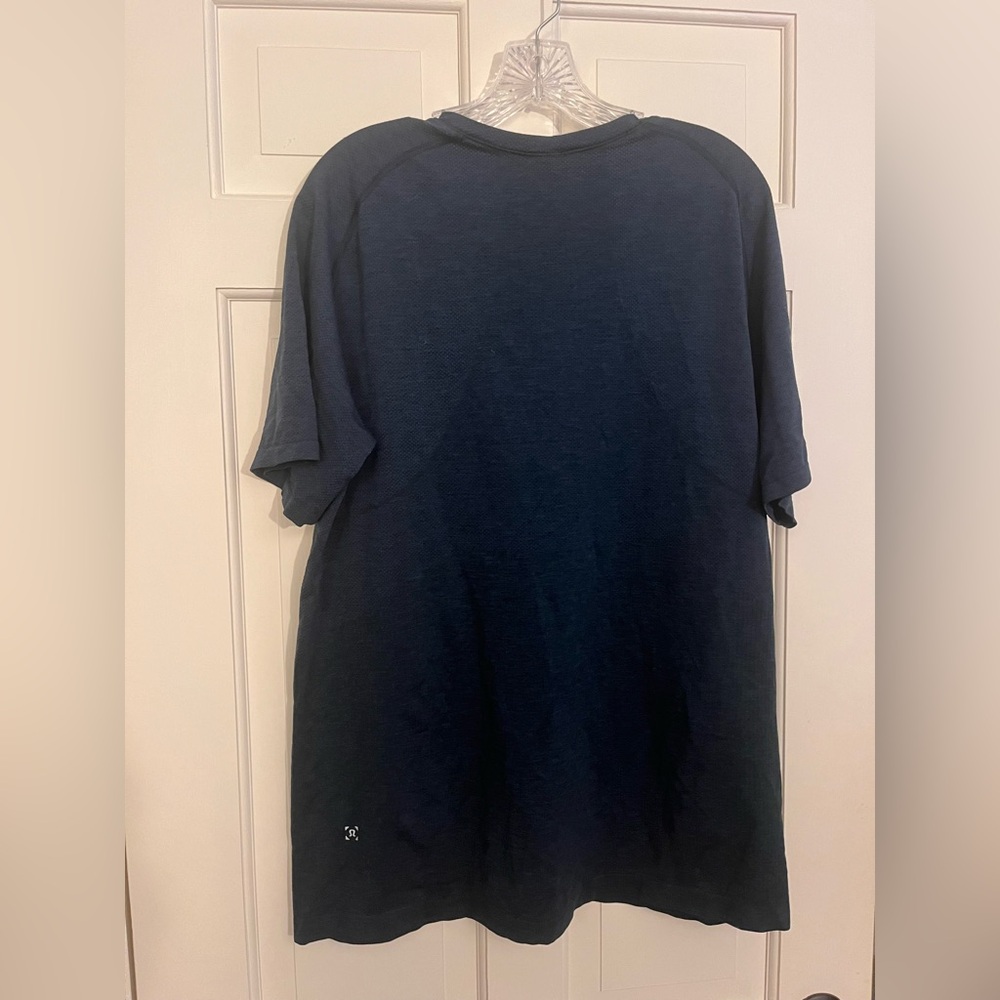 Lululemon Metal Vent Tech Short Sleeve 2.0 Navy Blue Extra Large - Picture 3 of 3